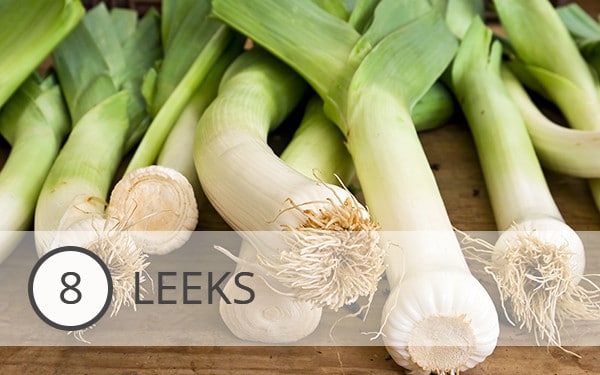 8 - Leeks - What to Eat This Month - December's Top 10 Veggies