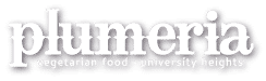 Plumeria- Vegetarian Food – University Heights logo